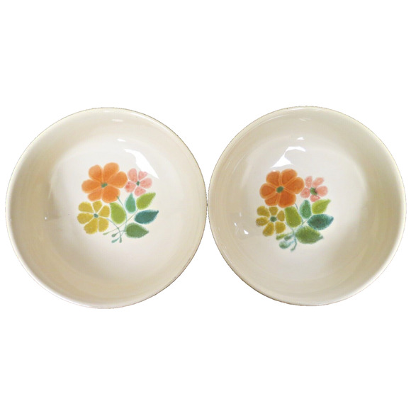 2 Vintage Franciscan Earthenware Floral Pattern Serving Bowls 7.5 Inches 1970's - Picture 2 of 6